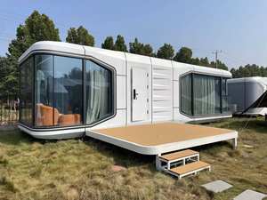 Maison mobile capsule spatiale moderne de haute qualité Cabine d'hôtel préfabriquée Chambre capsule modulaire avec cuisine et salle de bain - Product Image 2