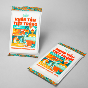 La toalla Kawaii ultra absorbente y desechable está hecha en Vietnam de tela no tejida compacta, fácil de llevar cuando se viaja - Product Image 6