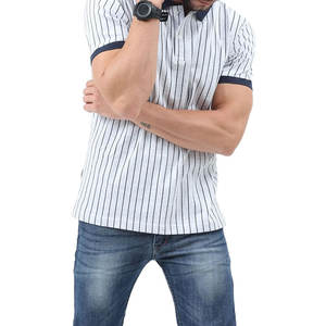 Venta al por mayor 100% algodón bordado Logo Polos simples Polos personalizados para hombres Polos para hombres - Product Image 3