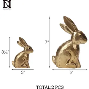 Sculpture d'animal en métal artisanale de luxe, sculpture d'animal en métal de qualité supérieure, décoration artistique, plaqué or, fait main, Zahid - Product Image 5