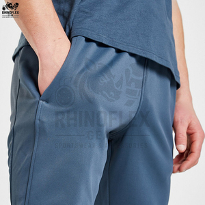 Derniers pantalons de survêtement personnalisés par les fabricants, en polyester, avec cordon de serrage et poches, streetwear en coton, pantalons de survêtement pour hommes - Product Image 5