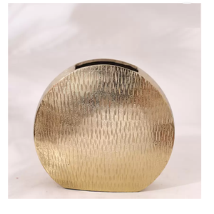 Accessoires pour la maison, vases au design martelé, salon, véranda, chambre à coucher, bureau, décoration artistique, ornements, vase en métal moderne - Product Image 3