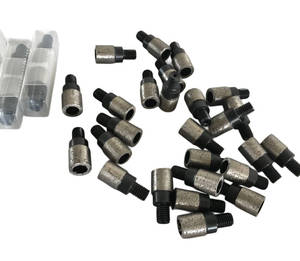 Foret diamanté progressif 20x20mm ou 20x25mm <span class=keywords><strong>avec</strong></span> filetage M10/M12 pour machines à découper les éviers en granit et quartz - Product Image 4