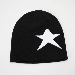 หมวกบีนนี่ถักแบบกำหนดเองหมวกกีฬากลางแจ้งหัวกะโหลกระบายอากาศได้หมวกบีนนี่ผ้ายืดหมวกบีนนี่ปักลาย - Product Image 2