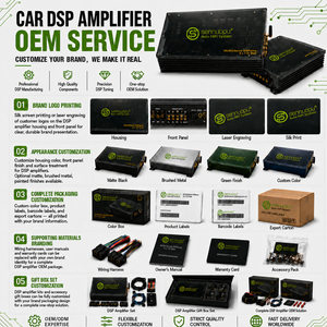 OEM para HiFi-X14, Amplificador de Potencia para Auto de Clase AB de Frecuencia Completa, 4 Canales, Material de Aluminio, DSP Integrado, <span class=keywords><strong>110</strong></span> DB - Product Image 4