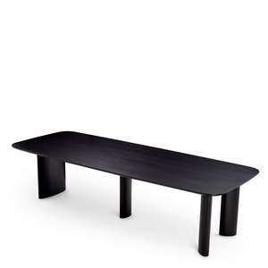 Harmonie L Dining <b>Table</b> Set Midcentury Minimalist Square Design <b>Solid</b> <b>Wood</b> and Sintered Stone Material for Home Office Use - Product Image 3
