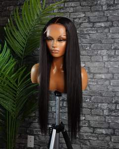 Perruques Lace Frontal Wig péruviennes naturelles, perruques Lace Closure Bone lisses, vendeurs de perruques Full Lace sans colle - Product Image 3