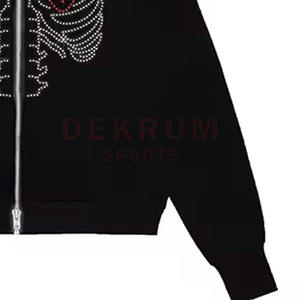 Sweat-shirts personnalisés avec strass pour hommes - Motif uni d'hiver, couleur et taille personnalisées, vêtements décontractés pour adultes - Product Image 4