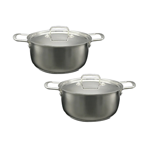 Sartén recta de acero inoxidable de 28 cm personalizada de alta calidad, precio al por mayor de exportación profesional para cocinar en Camboya - Product Image 2