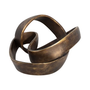 Objeto de mesa de metal moderno Escultura de declaración creativa Perfecta para estante de escritorio o espacios de vida elegantes - Product Image 5