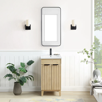Armoire de salle de bain en bois de manguier naturel de qualité supérieure vanité de stockage d'évier polyvalente pour l'école appartement entrepôt utilisation extérieure pour hôtels