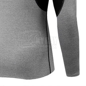 T-shirt de compression de gymnastique pour hommes, vêtements de sport, vêtements de sport, prix de gros, tissu tricoté, vente en ligne - Product Image 6