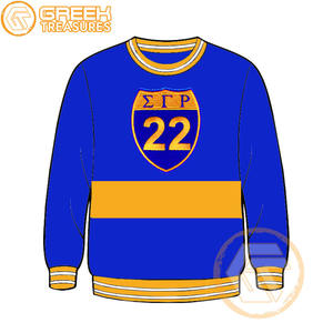 Sudadera de lana de algodón Sigma Gamma Rho personalizada de alta calidad, Jersey bordado, chaqueta para mujer, ropa griega, estilo de hermandad - Product Image 3