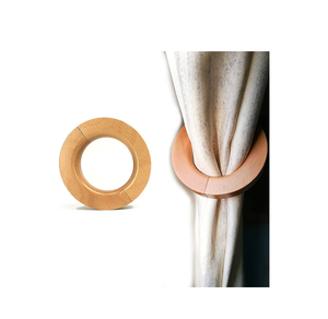 Accessoires de maison Décoration de bureau Embrasses de rideaux porte-drapé de fenêtre de couleur naturelle Clip à boucle moderne - Product Image 3