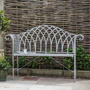Fer acier Patio noir banc de jardin banc en fonte extérieur jardin classique finition vente chaude banc Antique Patio extérieur - Product Image 4
