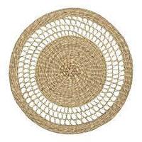 Set de table et sous-verre ronds bohèmes faits main en polyester et coton, écologiques, pour décoration de table de mariage