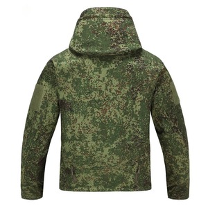 Conjunto de Dos Piezas de Ropa Táctica de Combate Impermeable y Transpirable de Tejido Softshell, Camuflaje Unisex para Senderismo, Pesca y Caza al Aire Libre - Product Image 4