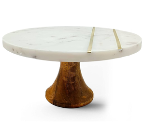 High Quality Marble Cake <b>Stand</b> Wood Server <b>Display</b> Cake <b>Stand</b> Decorate Accessories Marble Cake <b>Stand</b> for Sale - Product Image 3