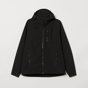 Veste softshell pour homme, conçue sur mesure, multifonctionnelle, imperméable, écologique, en tissu peigné épais, col montant - Product Image 1