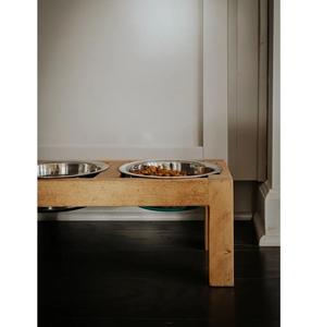 Comedero para Perros de Madera de Estilo Animal Ecológico de Lujo con Detalles de Ágata, Tamaño y Color Personalizables - Product Image 6