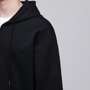 <b>Men's</b> Trendy Athletic Thermal Hoodie 100% Cotton Solid Zipper Jogging Fitness Wear Thick Winter Fabric OEM Service Hoodie Top - Product Image 3