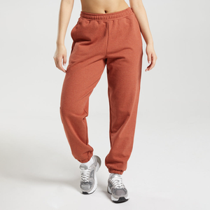 Customized 100% Cotton Women's Double Waist <b>Sweatpants</b> High Quality Streetwear <b>Oversized</b> Mens Long Pants Winter Fleece Factory - Product Image 1