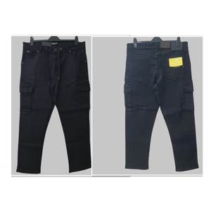 กางเกงยีนส์ขาตรงมีซิปผ้าสแปนเด็กซ์ของผู้ชายแบบปรับแต่งได้ - Product Image 3