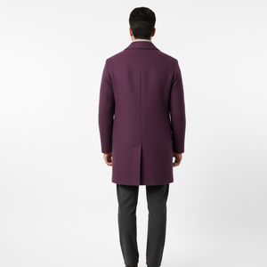 Men Wool/Polyester Real <b>Fox</b> <b>Fur</b> Overcoat Luxury Long Winter Coat OEM Factory Custom Logo Design Quick Dry Breathable Fashion - Product Image 2