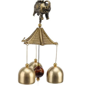 Quatre cloches suspendues en forme de cœur cloches en métal de qualité de luxe pour les fêtes de mariage décoration cloches prix de gros - Product Image 5