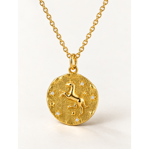 Aries Zodiac Diamond <b>Necklace</b> - Product Image 1