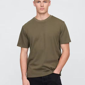 เสื้อยืดระบายอากาศแขนสั้นผ้าฝ้าย100% เข้ารูปแบบกำหนดเองพิมพ์ฉลากส่วนตัวบริการส่งออกและขายส่ง - Product Image 1