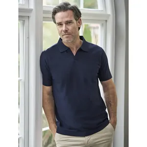 Polo di Lusso Elasticizzata con Scollo a V, Magliette Polo Promozionali Sostenibili - Product Image 2