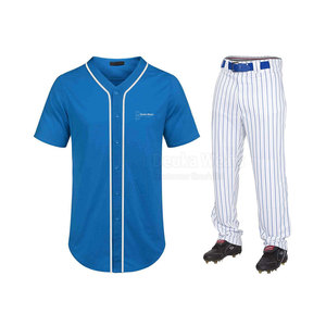 Uniforme de Béisbol Personalizado al por Mayor, 100% Poliéster, para Jóvenes, Sublimado, con Logotipo Bordado, para Práctica - Product Image 1