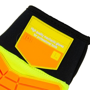 Gants de protection contre les impacts KOKAL, conception personnalisée, résistants aux impacts, niveau de protection contre les coupures 5, cuir antidérapant, épaisseur 11 oz, protection contre les impacts de 14 pouces - Product Image 3