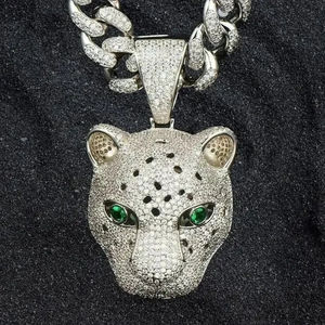 ดาวฝุ่นหรูหราฮิปฮอปแล็บเครื่องประดับเพชรสร้อยคอจี้เพชรรูปสัตว์ประดับเพชรแบบกำหนดเองจี้เพชรชุบทอง - Product Image 1