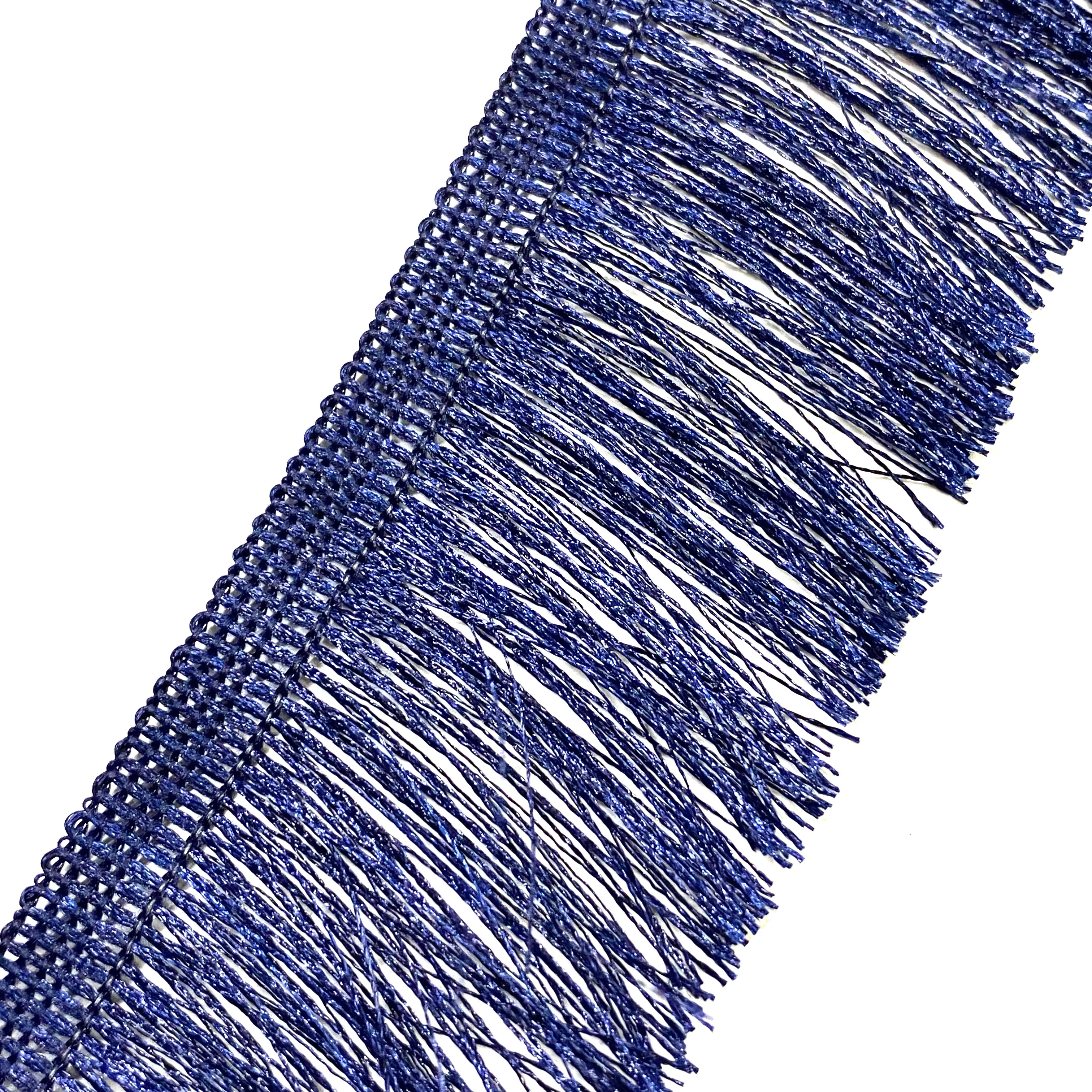 Neavy Blue Cotton 2" Colorful Broom Fringes Tassels Lace Gimp For Garments And Muslim Women's Wear Popular in middlest