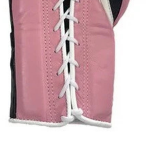Winning Lace Up Boxing <b>Gloves</b> Black Pink Premium <b>Leather</b> Pro Boxing Training Sparring <b>Gloves</b> <b>Women</b> Edition 8oz 14oz - Product Image 5