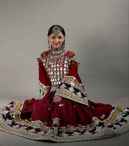 Vente flash Robe afghane kutchi longue jusqu'au sol respirante grande taille pour femmes Style ethnique Fait à la main Traditionnel Col rond Décontracté Soirée - Product Image 2