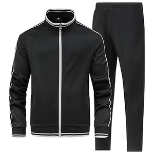 ชุดวอร์มแฟชั่นสำหรับผู้ชายชุดวอร์ม2ชิ้นชุดกีฬาแห้งแบบเต็มซิปปรับแต่งบริการ OEM - Product Image 1