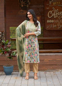 Trajes indios paquistaníes Salwar Kameez para mujeres Telas de algodón de diseñador para bodas y fiestas Evento especial - Product Image 3