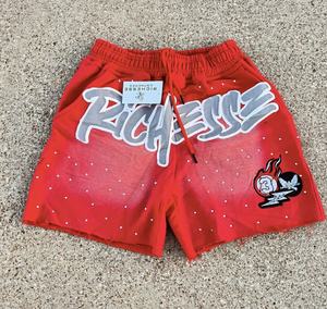 Pantalones Cortos Deportivos Casuales para Hombre 2024, Diseño Nuevo, con Cordón Ajustable, de Nylon y Felpa Francesa, Estilo Holgado, Lavado a la Piedra - Product Image 1