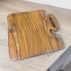 Planche à découper en bois de sheesham artisanale, taille carrée, planche de cuisine en bois massif de qualité supérieure, durable, sans danger pour les aliments, pour hacher et servir - Product Image 4