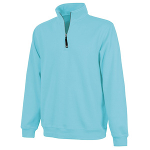 Jersey de mezcla de algodón con media cremallera y cremallera 1/4 de algodón personalizado de alta calidad para hombre, Sudaderas con cuello levantado a la moda - Product Image 1