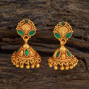 Pendientes de Plata Bañados en Oro Blanco con Diseño Floral Religioso Cristiano para Boda, Modelo 183295 (Colgantes y de Botón) - Product Image 1