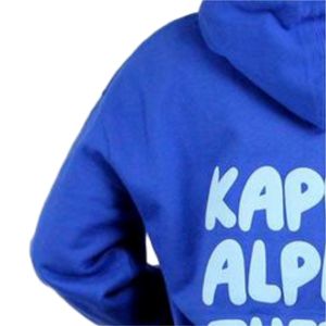 Sweats à capuche en molleton de coton Kappa Alpha Theta personnalisés avec des couleurs personnalisées et un imprimé bouffant au meilleur prix pour adultes - Product Image 6
