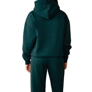 ชุดวอร์มสำหรับผู้หญิงชุดวอร์มสีทึบแห้งเร็วปรับแต่งโลโก้ได้สวมใส่สบายระบายอากาศได้ดี - Product Image 2