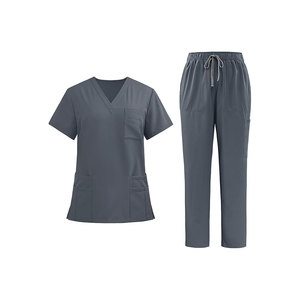 Venta al por mayor reflectante seguridad trabajo uniforme overol ropa de trabajo trabajadores de la salud ropa de trabajo Unisex enfermería uniforme médico conjunto - Product Image 5