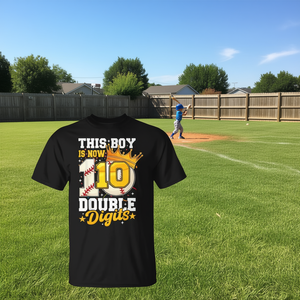 Camiseta de Béisbol con Número 10 de Doble Dígito para Niños de 10 Años, Regalo Promocional para Grupo de Edad Infantil - Product Image 2
