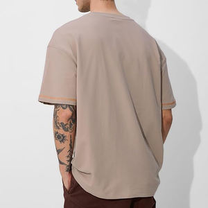 Camisetas de cuello redondo de talla personalizada de calidad superior para hombre, camisetas de manga corta a la moda de talla grande, camisetas Premium de algodón duradero - Product Image 2