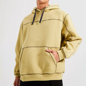 Alta calidad sólido personalizado Color manga larga Invierno Polar bolsillo hombres de gran tamaño cómodo Etiqueta Privada Sudadera con capucha para adultos - Product Image 1